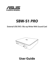 Asus Impresario SBW-S1 PRO User Guide