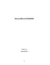 Dell P2425HE Monitor Simplified Service Manual