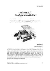 Intel SR870BH2 Configuration Guide
