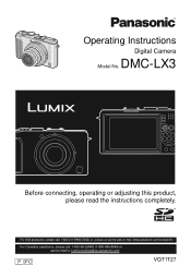 Panasonic DMC-LX3K Digital Still Camera