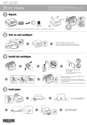 Epson WF-2630 Start Here - Installation Guide