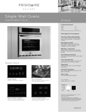 Frigidaire FGEW3045KF Product Specifications Sheet (English)