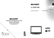 Sharp LC32SH130K Operation Manual