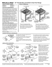 KitchenAid KDSS907XSP Dimension Guide