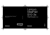 Lenovo IdeaPad S10-3s Lenovo IdeaPad S10-3s Käyttöopas V1.0