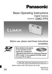 Panasonic DMC-FP5S User Manual