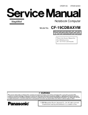 Panasonic CF-19CDBAXVM Service Manual