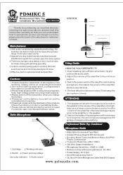 Pyle PDMIKC5 User Manual