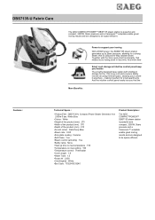 AEG DBS7135-U Specification Sheet