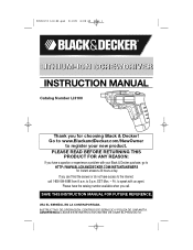 Black & Decker LI3100 Type 1 Manual - LI3100