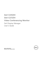 Dell C2723H Display Manager Users Guide
