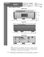 Sony SCD-1 Dimensions Diagram