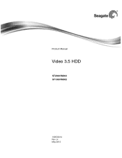Seagate ST4000VM000 Video 3.5 HDD Product Manual (formerly Pipeline HD)