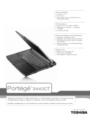 Toshiba Portege 3440CT Detailed specs for Portege 3440CT
