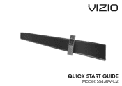Vizio S5430w-C2 Quickstart Guide
