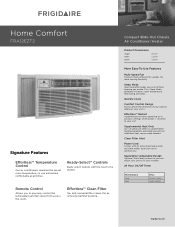 Frigidaire FRA12EZT2 Product Specifications Sheet (English)