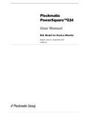 Konica Minolta AccurioPress C4080 Plockmatic PowerSquare R2L User Manual
