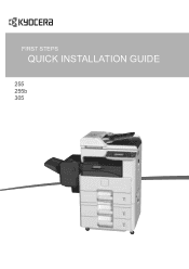 Kyocera TASKalfa 255 255/305 Quick Installation Guide