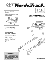 NordicTrack T9 Si Cwl Treadmill Uk Manual