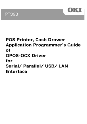 Oki PT390 LAN OPOS Application Programmers Guide