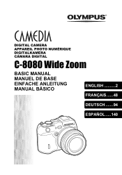 Olympus 8080 C-8080 Wide Zoom Basic Manual (English)