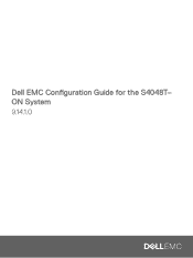 Dell PowerSwitch S4048T-ON Configuration Guide for the S4048T-ON System 9.14.1.0