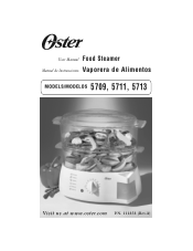 Oster 6-Quart Manual Food Steamer English