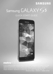 Samsung SM-G900T1 Quick Start Guide Metropcs Wireless Sm-g900t1 Galaxy S 5 Kit Kat English Quick Start Guide Ver.nc5_f4 (English(north America))