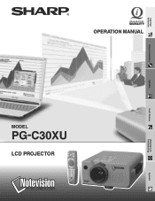 Sharp PG-C30XE Operation Manual