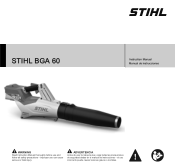 Stihl BGA 60 Instruction Manual