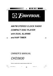 Emerson CKD3630 Owners Manual