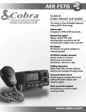 Cobra MR F57B MR F57B Features & Specs