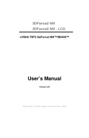 NVIDIA GeForce2 User Manual