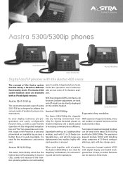 Aastra 430 Datasheet Aastra 5300 / Aastra 5300ip for Aastra 400