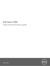Dell Vostro 3580 Setup and specifications guide