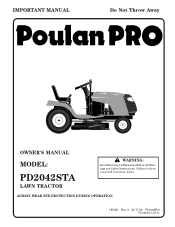 Poulan PD2042STA User Manual