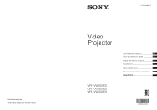 Sony VPL-VW360ES Startup Guide