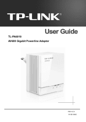 TP-Link TL-PA6010 TL-PA6010KIT(EU) V1 User Guide 1910010845