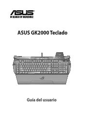 Asus ROG GK2000 Horus Mechanical Gaming Keyboard Users ManualSpanish