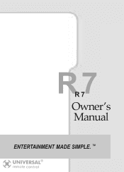 URC URC-R7 Owners Manual