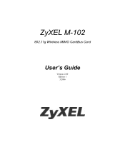 ZyXEL M-102 User Guide
