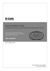 D-Link DWL-6620APS Quick Install Guide