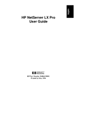 HP LH4r HP Netserver LX Pro User Guide