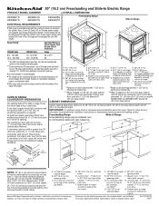 KitchenAid KESS907XSP Dimension Guide
