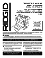 Ridgid R4331 Operation Manual