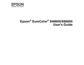 Epson SureColor S60600 User Manual