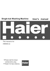 Haier HWM40-32 User Manual
