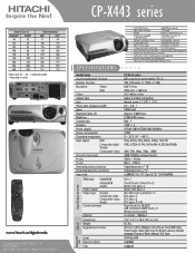 Hitachi CP-X443 Brochure