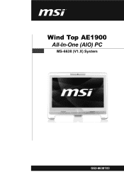 MSI AE1900-14SUS User Guide