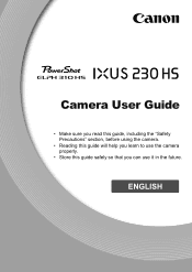 Canon PowerShot ELPH 310 HS PowerShot ELPH 310 HS / IXUS 230 HS Camera User Guide